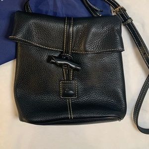 Dooney & Bourke black crossbody/satchel with red interior!